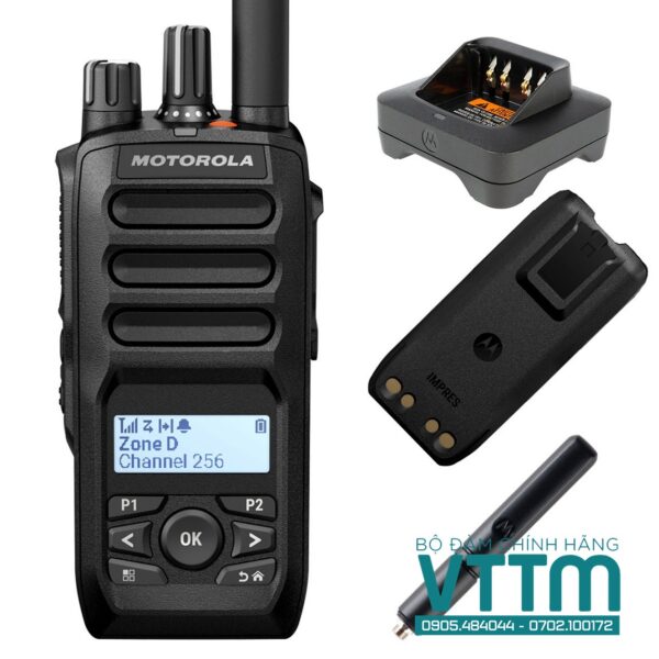 Bộ đàm kỹ thuật số Motorola R5 LKP bền bỉ, âm thanh rõ nét
