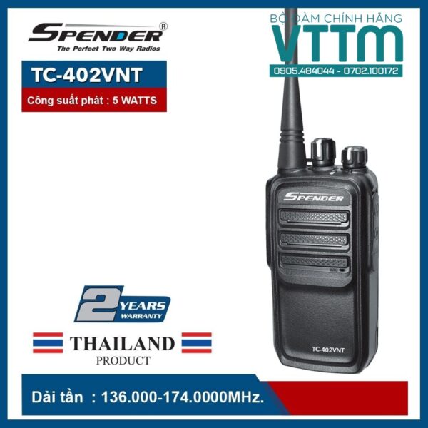 Máy bộ đàm cầm tay Spender TC-402VNT chính hãng giá tốt