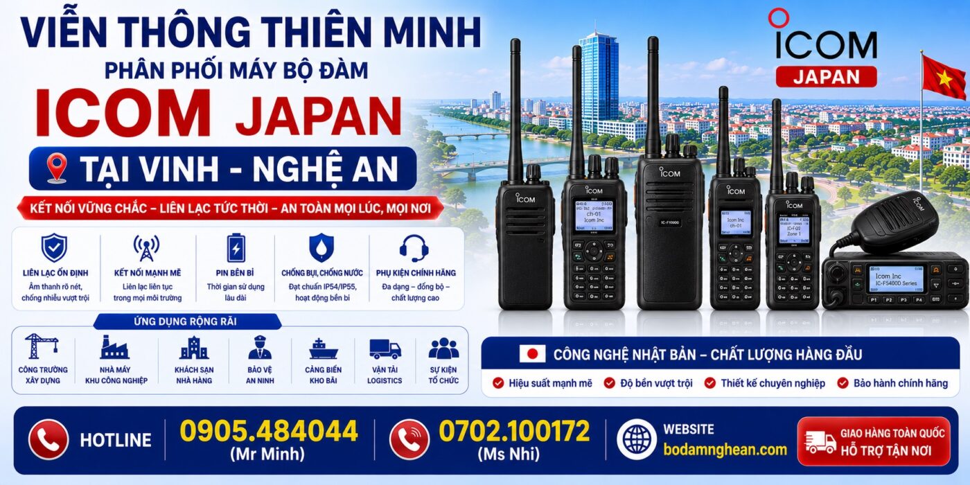 máy bộ đàm ICOM tại Nghệ An