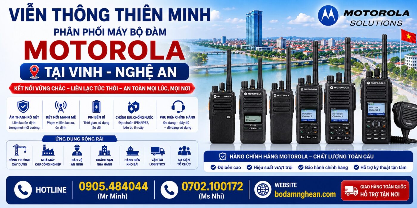 máy bộ đàm MOTOROLA tại Nghệ An