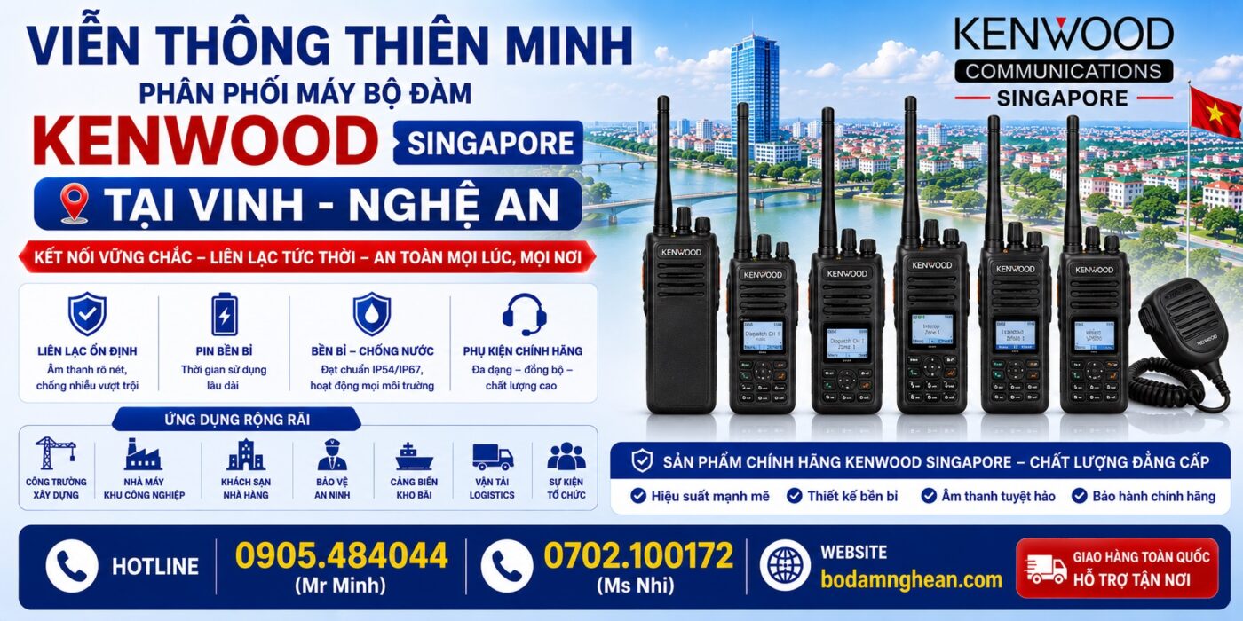 máy bộ đàm KENWOOD tại Nghệ An